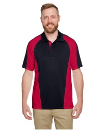 Harriton M385   Men's Advantage Snag Protection Plus IL Colorblock Polo