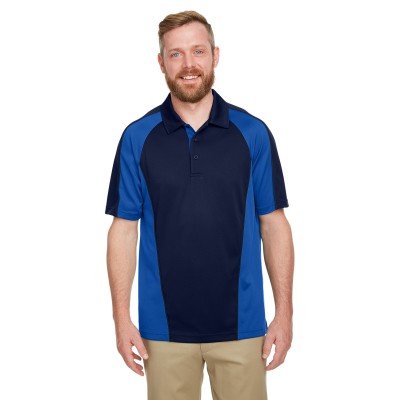 Harriton M385   Men's Advantage Snag Protection Plus IL Colorblock Polo