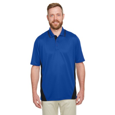 Harriton M386   Men's Flash Snag Protection Plus IL Colorblock Polo