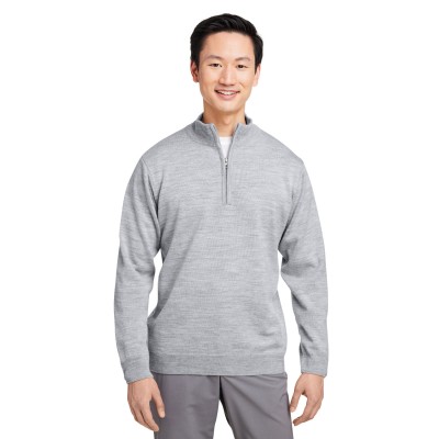 Harriton M421   Unisex Pilbloc Quarter-Zip Sweater