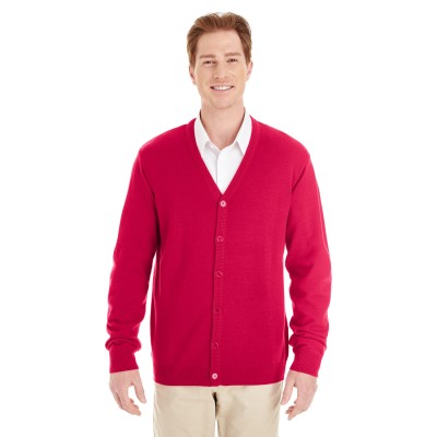 Harriton M425   Men's Pilbloc V-Neck Button Cardigan Sweater