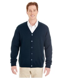 Harriton M425   Men's Pilbloc V-Neck Button Cardigan Sweater