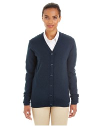 Harriton M425W   Ladies' Pilbloc V-Neck Button Cardigan Sweater