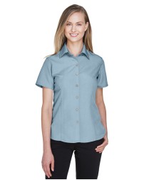 Harriton M560W   Ladies' Barbados Textured Camp Shirt