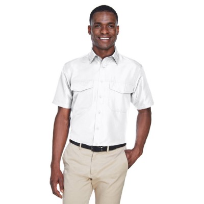 Harriton M580   Men's Key West Short-Sleeve Performance Staff Shirt