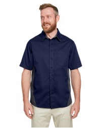 Harriton M586   Men's Flash IL Colorblock Short Sleeve Shirt