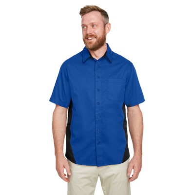 Harriton M586   Men's Flash IL Colorblock Short Sleeve Shirt