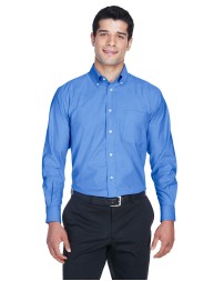 Harriton M600   Men's Long-Sleeve Oxford with Stain-Release