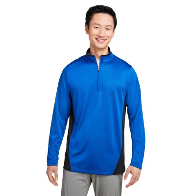 Harriton M786   Men's Flash Snag Protection Plus IL Colorblock Quarter-Zip