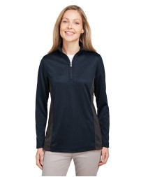 Harriton M786W   Ladies' Flash Snag Protection Plus IL Colorblock Quarter-Zip