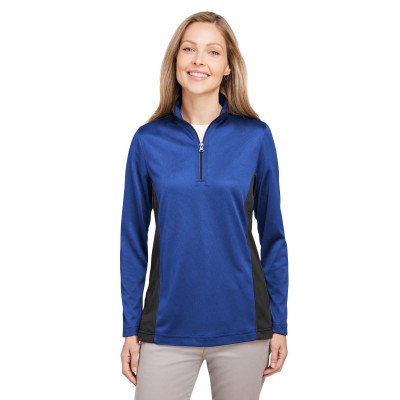 Harriton M786W   Ladies' Flash Snag Protection Plus IL Colorblock Quarter-Zip