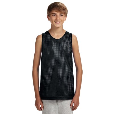 A4 N2206   Youth Reversible Mesh Tank