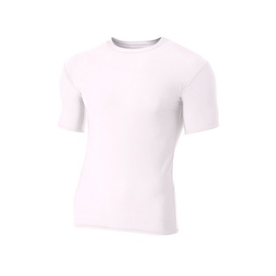 A4 N3130   Adult Polyester Spandex Short Sleeve Compression T-Shirt