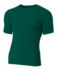 A4 N3130   Adult Polyester Spandex Short Sleeve Compression T-Shirt