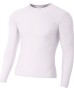 A4 N3133   Adult Polyester Spandex Long Sleeve Compression T-Shirt