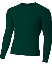 A4 N3133   Adult Polyester Spandex Long Sleeve Compression T-Shirt