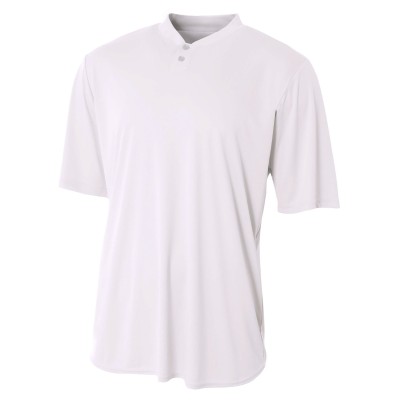 A4 N3143   Adult Tek Henley Jersey