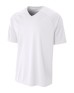 A4 N3373   Adult Polyester V-Neck Strike Jersey with Contrast Sleeve