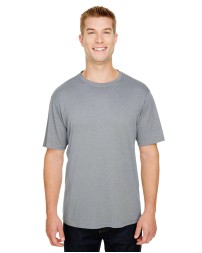 A4 N3381   Adult  Topflight Heather Performance T-Shirt