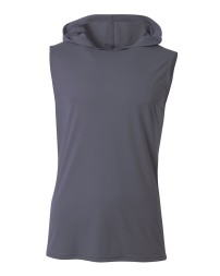 A4 N3410   Men's Cooling Performance Sleeveless Hooded T-shirt