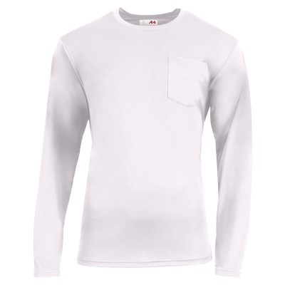 A4 N3521 Unisex Sprint Long-Sleeve Pocket T-Shirt