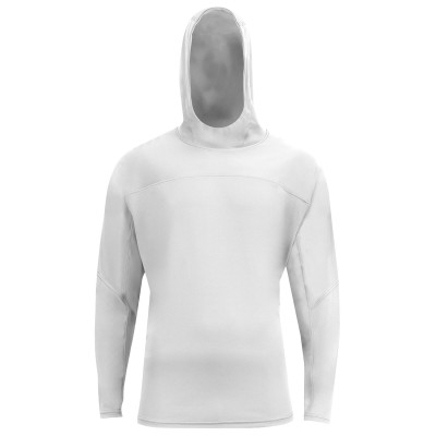 A4 N3524 Unisex Airflex Long-Sleeve Scuba Neck Hooded T-Shirt