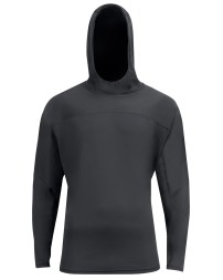 A4 N3524 Unisex Airflex Long-Sleeve Scuba Neck Hooded T-Shirt