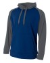 A4 N4234   Men's Color Block Tech Fleece Hoodie