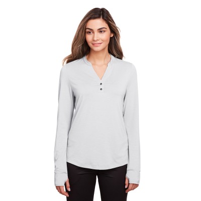 North End NE400W   Ladies' JAQ Snap-Up Stretch Performance Pullover