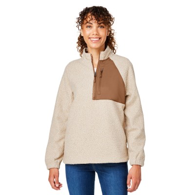 North End NE713W   Ladies' Aura Sweater Fleece Quarter-Zip