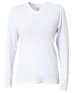 A4 NW3029   Ladies' Long-Sleeve Softek V-Neck T-Shirt