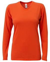 A4 NW3029   Ladies' Long-Sleeve Softek V-Neck T-Shirt