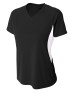 A4 NW3223   Ladies' Color Block Performance V-Neck T-Shirt