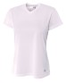 A4 NW3254   Ladies' Birds-Eye Mesh V-Neck T-Shirt