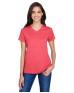 A4 NW3381   Ladies' Topflight Heather V-Neck T-Shirt