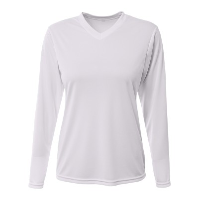 A4 NW3425   Ladies' Long-Sleeve Sprint V-Neck T-Shirt