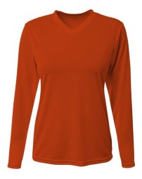 A4 NW3425   Ladies' Long-Sleeve Sprint V-Neck T-Shirt