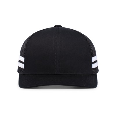 Pacific Headwear P115 Low-Profile Stripe Trucker Cap