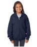 Hanes P480   Youth EcoSmart Full-Zip Hooded Sweatshirt