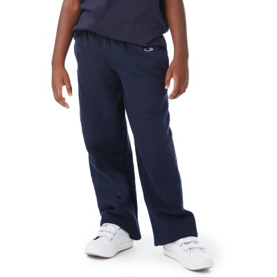 Champion P890   Youth Powerblend Open-Bottom Fleece Pant with Pockets