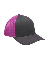 Adams PR102   Brushed Cotton/Soft Mesh Trucker Style Cap