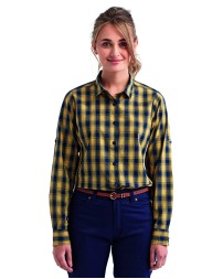 Artisan Collection by Reprime RP350   Ladies' Mulligan Check Long-Sleeve Cotton Shirt