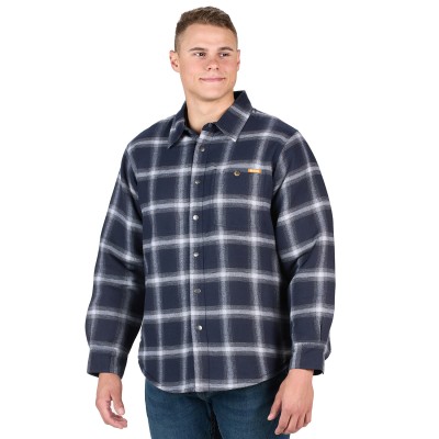 Berne SH77   Men's Heartland Sherpa-Lined Flannel Shirt Jacket