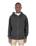 Shaka Wear SHGDZ   Men's Garment Dye Double-Zip Hooded Sweatshirt