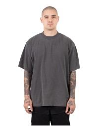 Shaka Wear SHGRS   Men's Garment Dyed Reverse T-Shirt