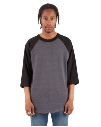 Shaka Wear SHRAG   Adult Three-Quarter Sleeve Raglan T-Shirt