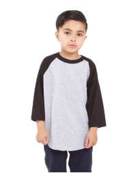 Shaka Wear SHRAGY   Youth Three-Quarter Sleeve Raglan