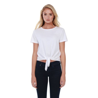 StarTee ST1026   Ladies' Cotton Tie Front T-Shirt