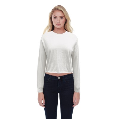 StarTee ST1170   Ladies' Long-Sleeve Crop Boyfriend T-Shirt