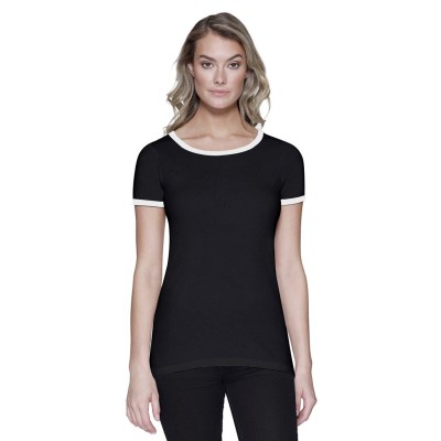 StarTee ST1431   Ladies' CVC Ringer T-Shirt